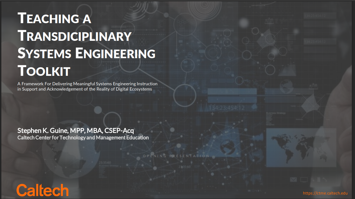 Teaching a Transdisciplinary Systems Engineering Toolkit